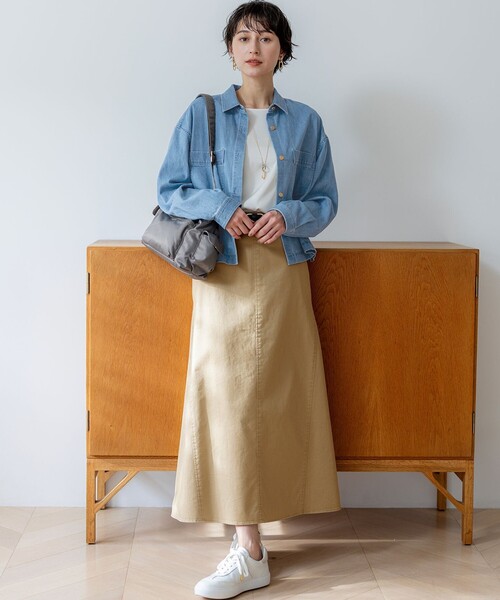 23区（ニジュウサンク） ブラウス シャツ ライトダンガリー デニム