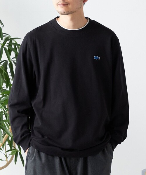 LACOSTE（ラコステ） 長袖Tシャツ X-LARGE ブラック メンズ : ZOZOTOWN
