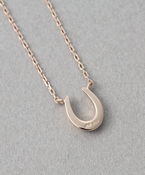 ete ホースシュー K18YG ホースシュー ダイヤモンド ネックレス（261075） ｜ women