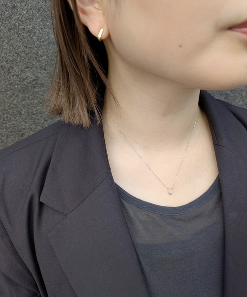ネックレス 「レイヤード」 ホースシュー ネックレス レディースの画像