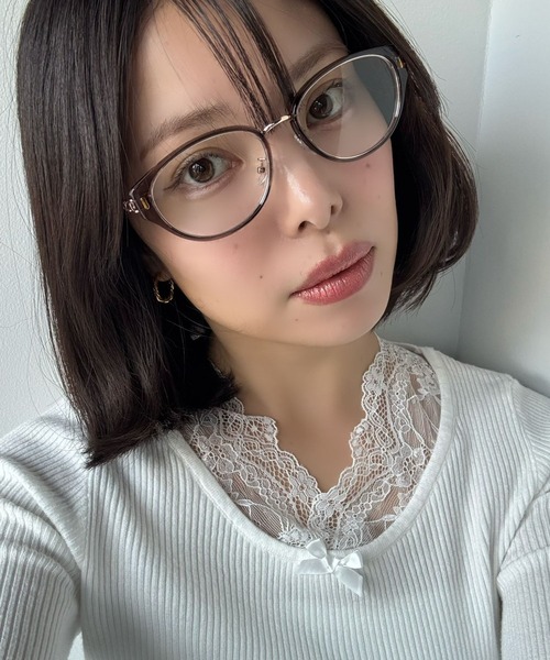 sanself未使用眼鏡 SANSeLF（サンセルフ） 伊達メガネ メガネ 眼鏡 ボストンクリア