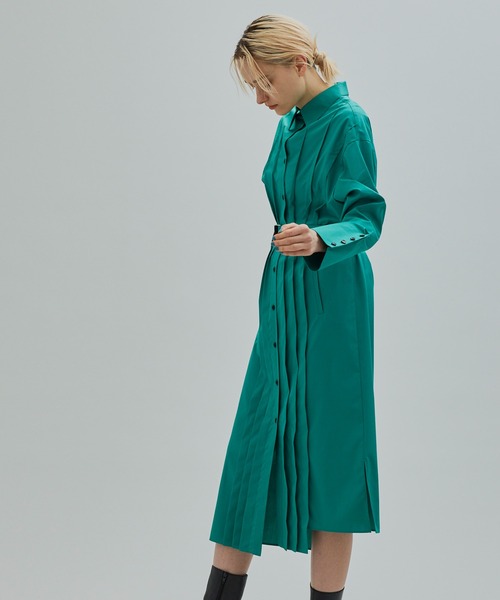 【最終価格】ユナイテッドトウキョウ　 シャツワンピース UNITED TOKYO（ユナイテッドトウキョウ） シャツワンピース 1 グリーン