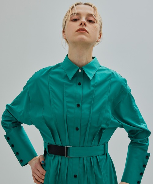 UNITED TOKYO（ユナイテッドトウキョウ） シャツワンピース 1 グリーン