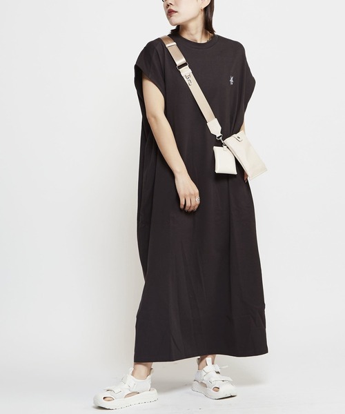 「CONVERSE TOKYO」 ノースリーブワンピース FREE ブラウン レディース_画像2