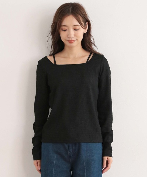 「mysty woman」 長袖カットソー FREE イエロー レディース_画像5