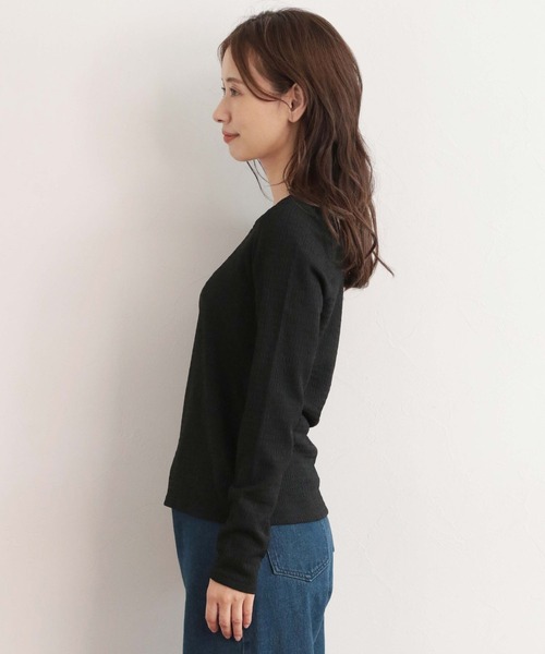 「mysty woman」 長袖カットソー FREE イエロー レディース_画像6