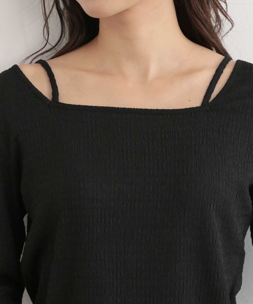 「mysty woman」 長袖カットソー FREE イエロー レディース_画像8