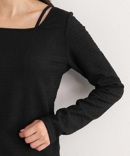 「mysty woman」 長袖カットソー FREE イエロー レディース_画像9