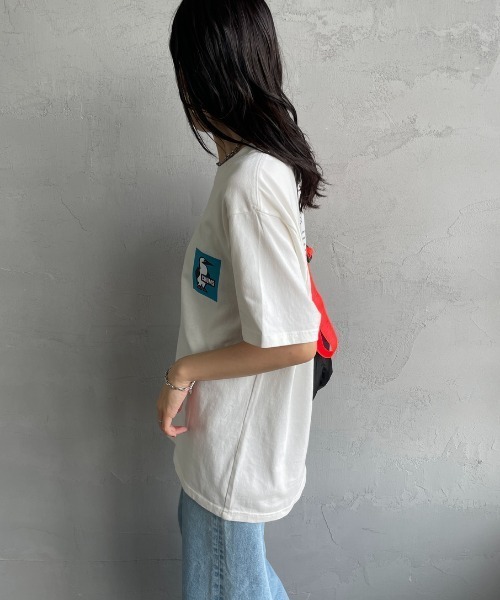 tシャツ 「WEB限定」「CHUMS/チャムス」 別注 ヒストリーロゴ バックプリント ショートスリーブTシャツ レディース メンズの画像