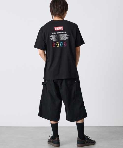 tシャツ 「WEB限定」「CHUMS/チャムス」 別注 ヒストリーロゴ バックプリント ショートスリーブTシャツ レディース メンズの画像