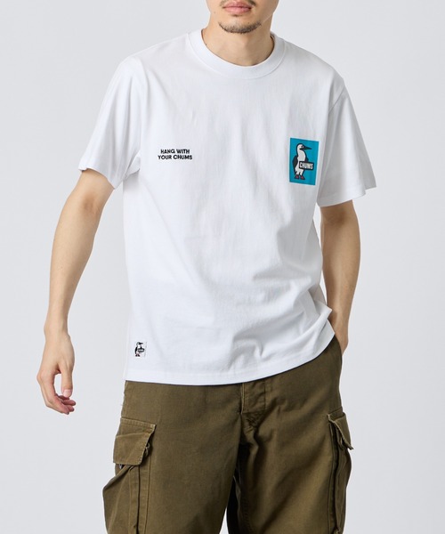 tシャツ 「WEB限定」「CHUMS/チャムス」 別注 ヒストリーロゴ バックプリント ショートスリーブTシャツ レディース メンズの画像