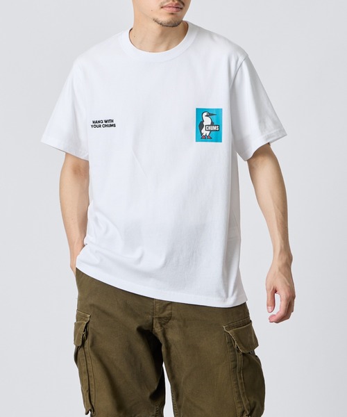 tシャツ 「WEB限定」「CHUMS/チャムス」 別注 ヒストリーロゴ バックプリント ショートスリーブTシャツ レディース メンズの画像