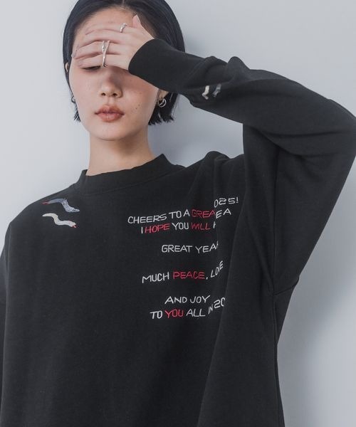 「JEANASIS」 スウェットカットソー FREE ホワイト レディース_画像5