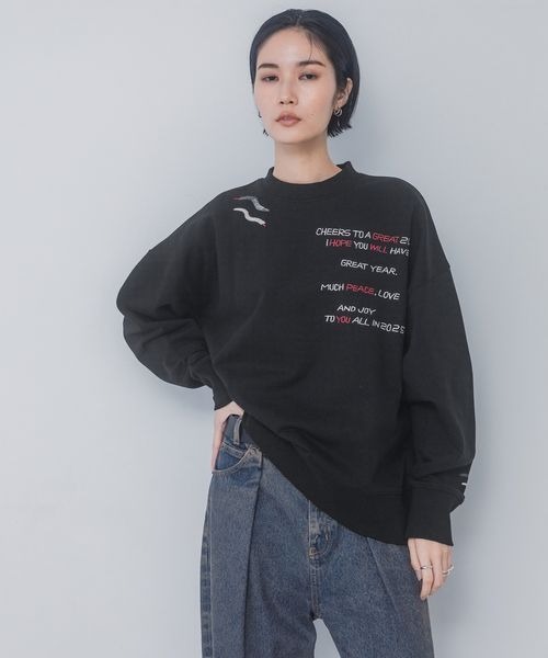 「JEANASIS」 スウェットカットソー FREE ホワイト レディース_画像8