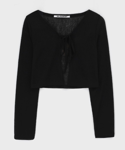 「BLACKUP」 カーディガン FREE アッシュグレー レディース_画像2