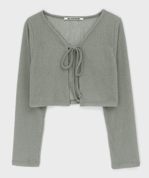 「BLACKUP」 カーディガン FREE アッシュグレー レディース_画像4