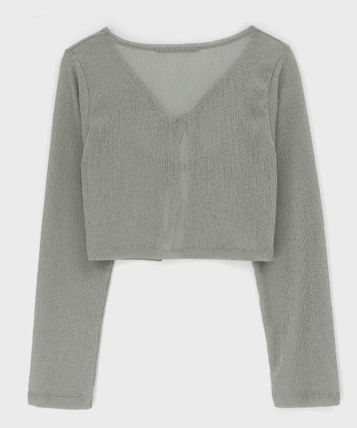 「BLACKUP」 カーディガン FREE アッシュグレー レディース_画像5