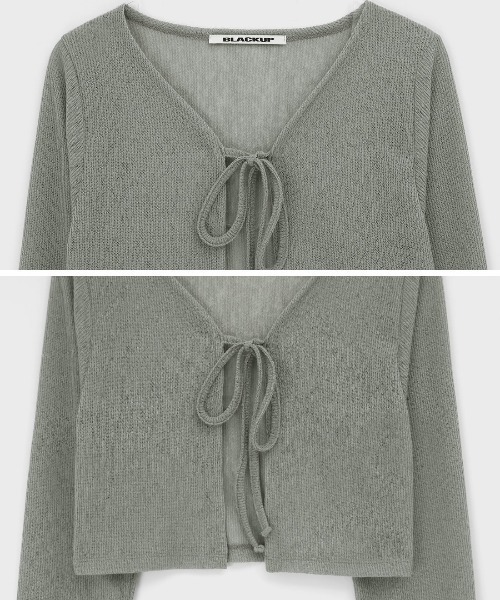 「BLACKUP」 カーディガン FREE アッシュグレー レディース_画像6