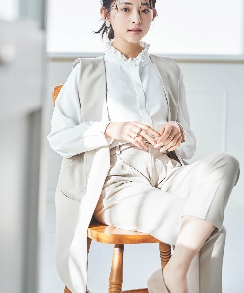 「mil」 パンツ - ライトベージュ レディース_画像4