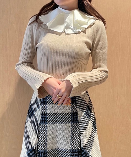 「SNIDEL」 長袖ニット ONE SIZE ブラック レディース_画像3