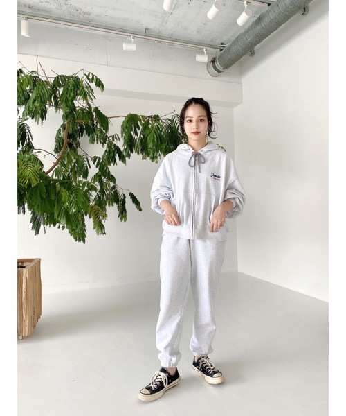 「JUMELLE」 ジップアップパーカー MEDIUM グレー レディース_画像5