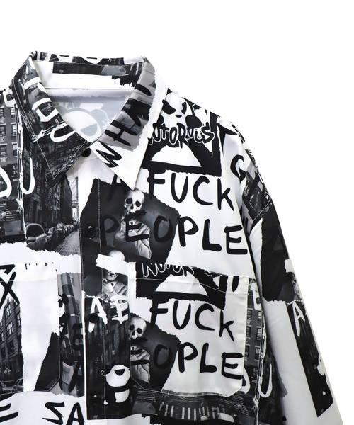 「JACKROSE」 長袖シャツ L ホワイト メンズ_画像5