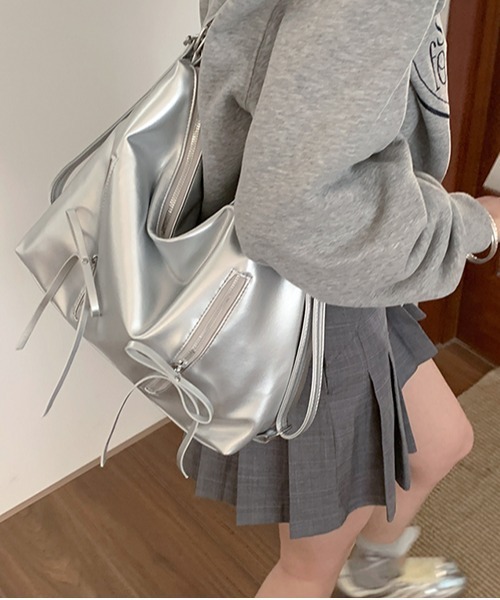 「gossip！ロサンゼルス」 2WAYバッグ FREE シルバー レディース_画像3