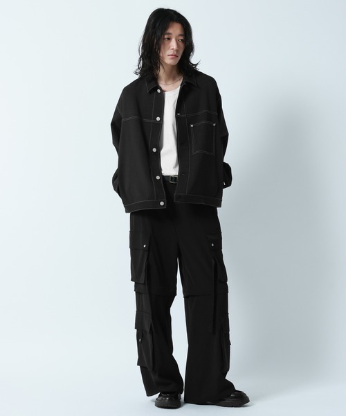 希少　ナイトレイド　ウールジャケット　短丈　ヒッピー　ストリート　アーカイブ セール】TC Duck Zip Short Worker Jaket/ジップショートワーク