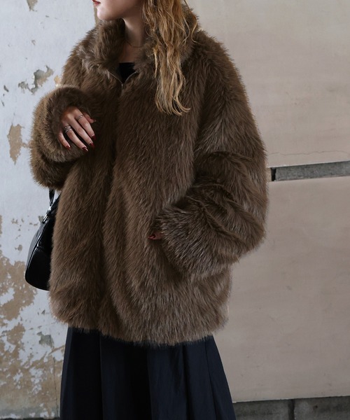 「Mili affinity」 ブルゾン FREE ブラック レディース_画像7