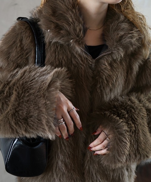 「Mili affinity」 ブルゾン FREE ブラック レディース_画像8