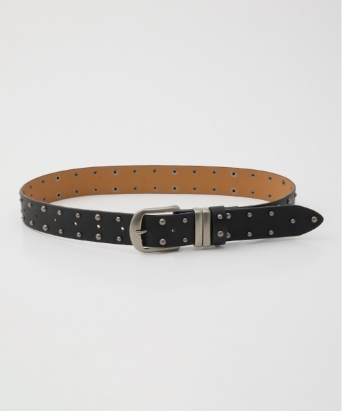 ベルト SPLIT LEATHER STUDS BELT スプリットレザースタッズベルト レディース