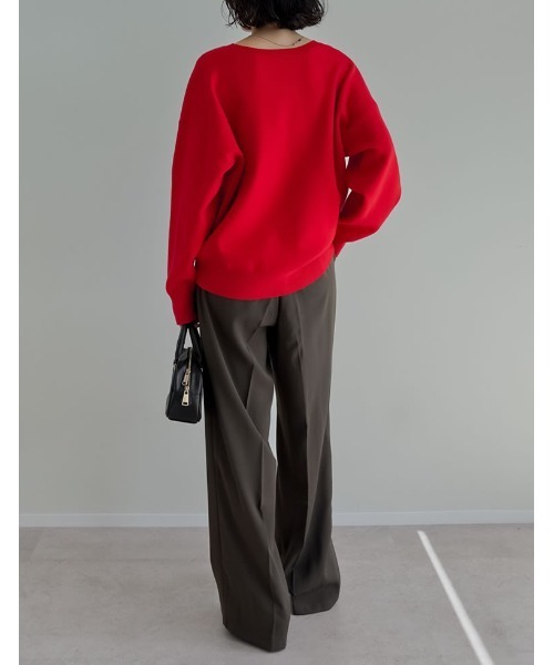 「Re:EDIT」 長袖ニット LARGE グレー レディース_画像9