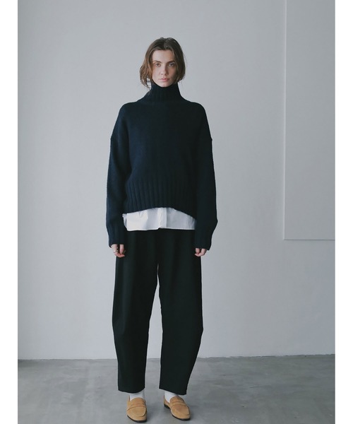 「HER.」 長袖ニット フリー ベージュ レディース_画像3