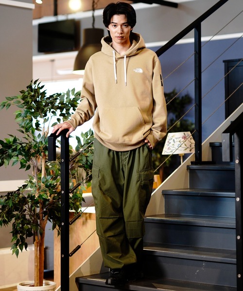 「THE NORTH FACE」 プルオーバーパーカー S ミックスグレー メンズの画像