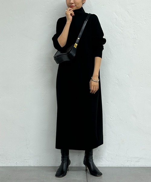 Loungedress（ラウンジドレス） ニットワンピース FREE ブラック