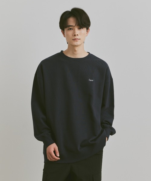 「flaner」 スウェットカットソー LARGE グレー レディース_画像6