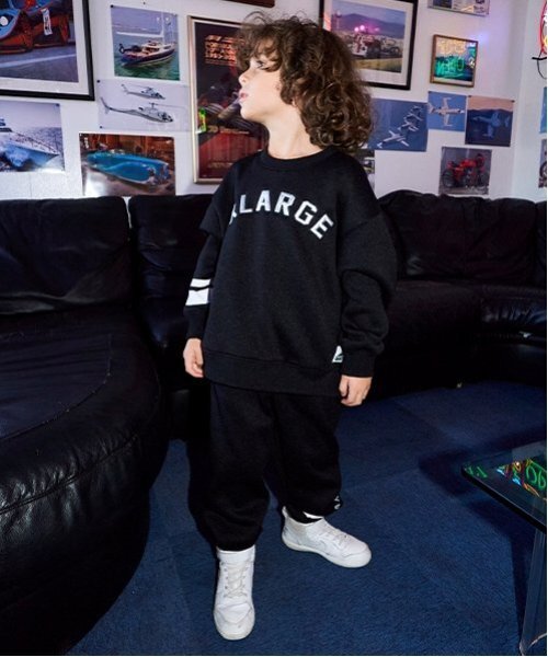 「XLARGE KIDS」 「KIDS」セットアップ 110cm ブラック キッズ_画像3