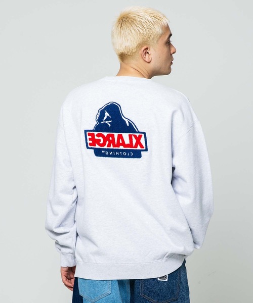 「XLARGE」 スウェットカットソー X-LARGE アッシュ メンズ