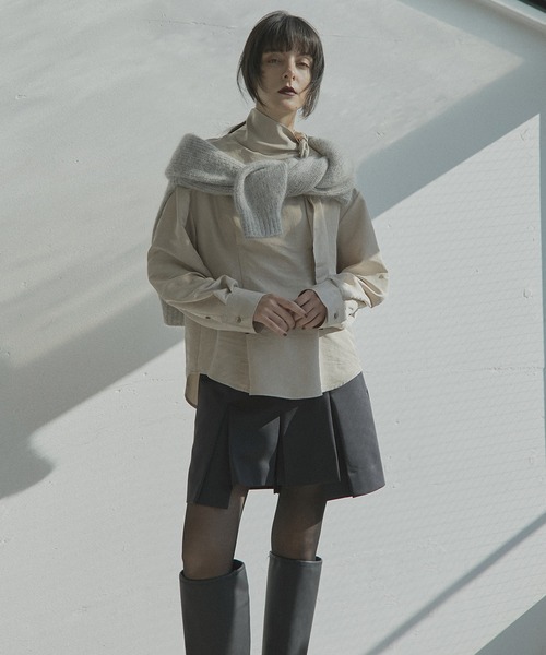 「LE CIEL BLEU」 長袖ブラウス 36 ブルー レディースの画像