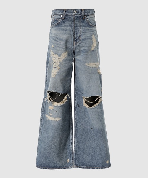 MASU（エムエーエスユー） ジーンズ MB BAGGY JEANS ANGEL DAMAGE
