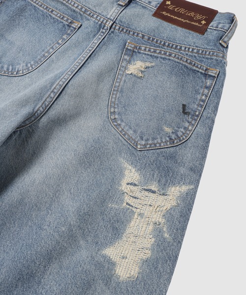 ジーンズ MB BAGGY JEANS ANGEL DAMAGE メンズの画像