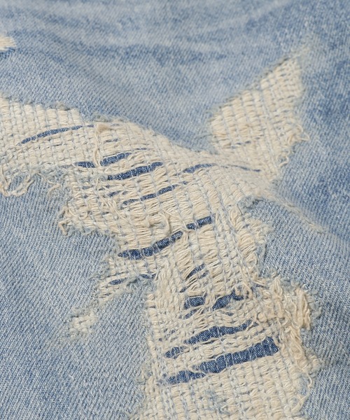 ジーンズ MB BAGGY JEANS ANGEL DAMAGE メンズの画像