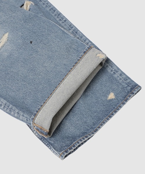 ジーンズ MB BAGGY JEANS ANGEL DAMAGE メンズの画像