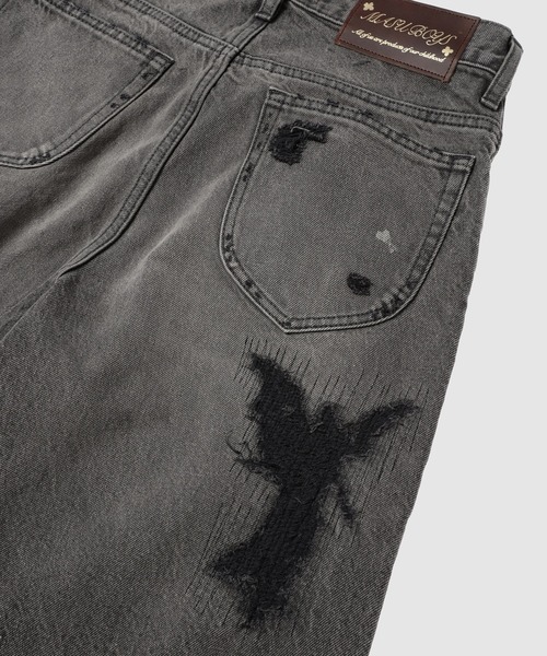 MASU（エムエーエスユー） ジーンズ MB BAGGY JEANS ANGEL DAMAGE