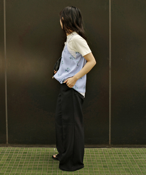 レディースファッション キャミソール Margaux Dereume × SLOBE