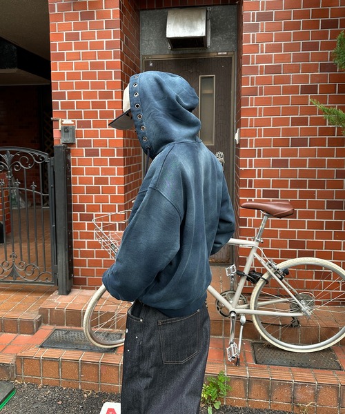 「kutir」 ジップアップパーカー MEDIUM ブラック メンズ_画像7