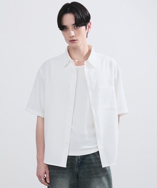 LUENNA シャツ 半袖 「LUENNA」Compact Half Sleeve Regular Collar