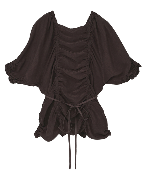 ブラウス シャツ 「CURRENTAGE/カレンテージ」Piece Dyeing Cupra Blouse レディースの画像