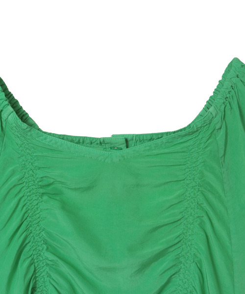ブラウス シャツ 「CURRENTAGE/カレンテージ」Piece Dyeing Cupra Blouse レディースの画像