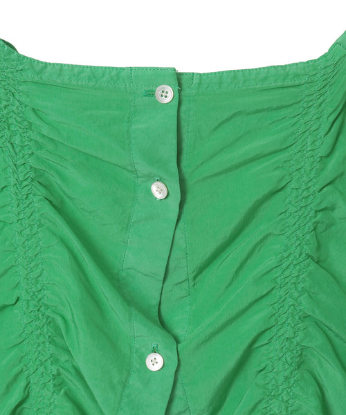 ブラウス シャツ 「CURRENTAGE/カレンテージ」Piece Dyeing Cupra Blouse レディースの画像